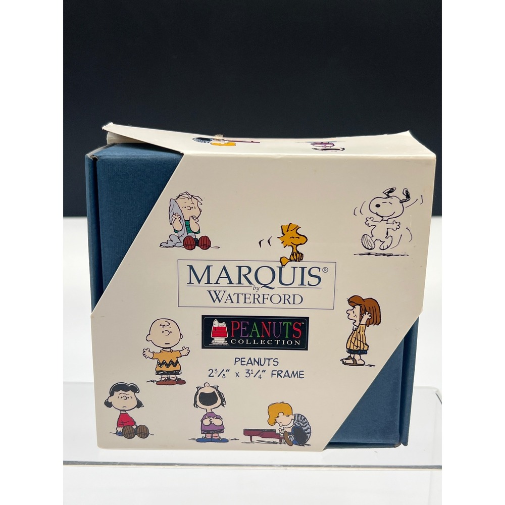 Marquis by Waterford Peanuts Collection Crystal Picture Frame